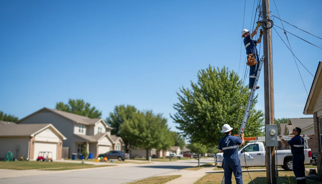 Residential electrician providing installation services in Tower Hill, IL